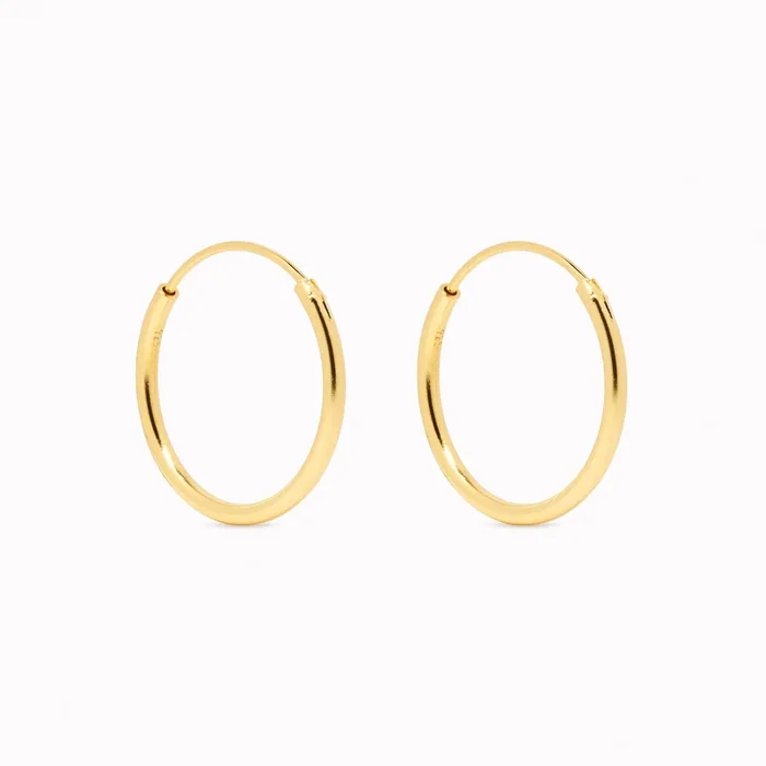 Gold Hoop Earrings 20mm – Rebecca