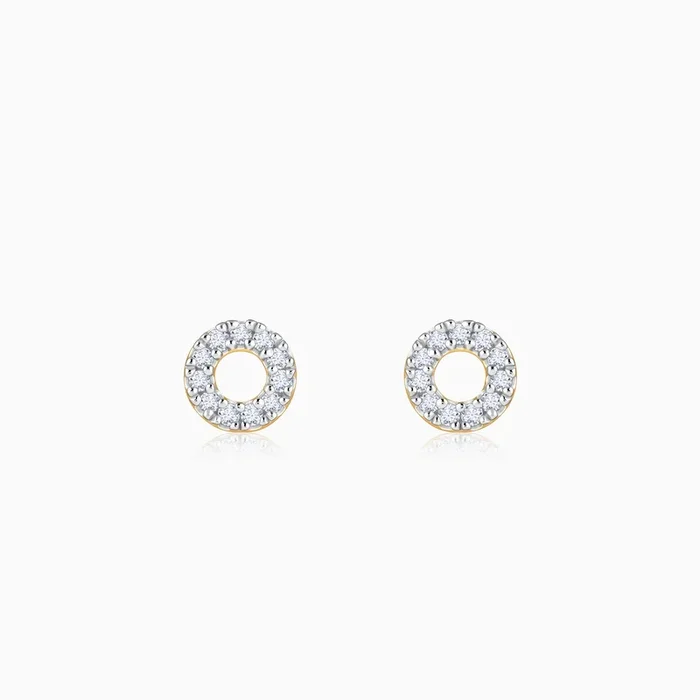 Gold Mini Orbit Lab Grown Diamond Studs