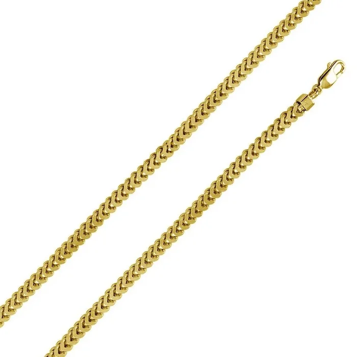 Gold Plated 925 Sterling Silver Franco Chain 7.2MM – CHHW109 GP