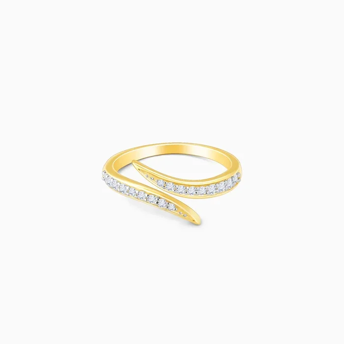 Gold Whimsical Wrap Diamond Ring