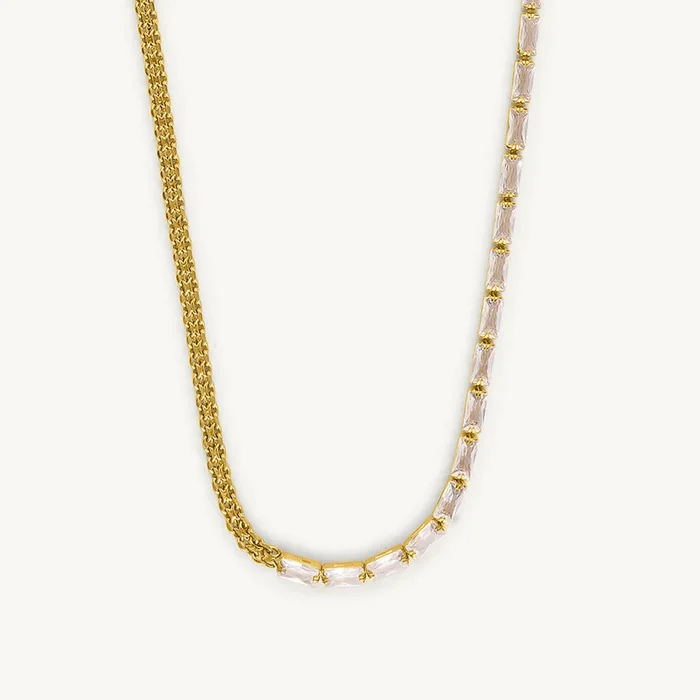 Gold Zirconia Chain