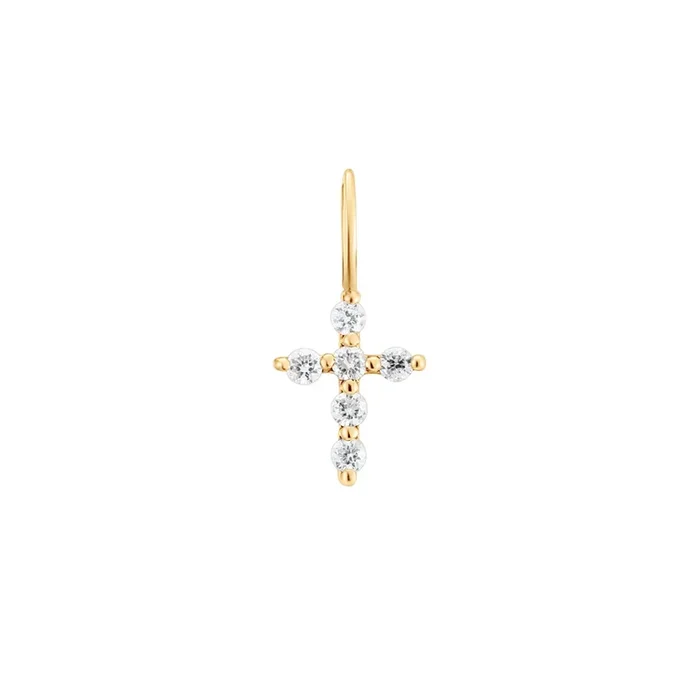 GRACE | Diamond Cross Charm