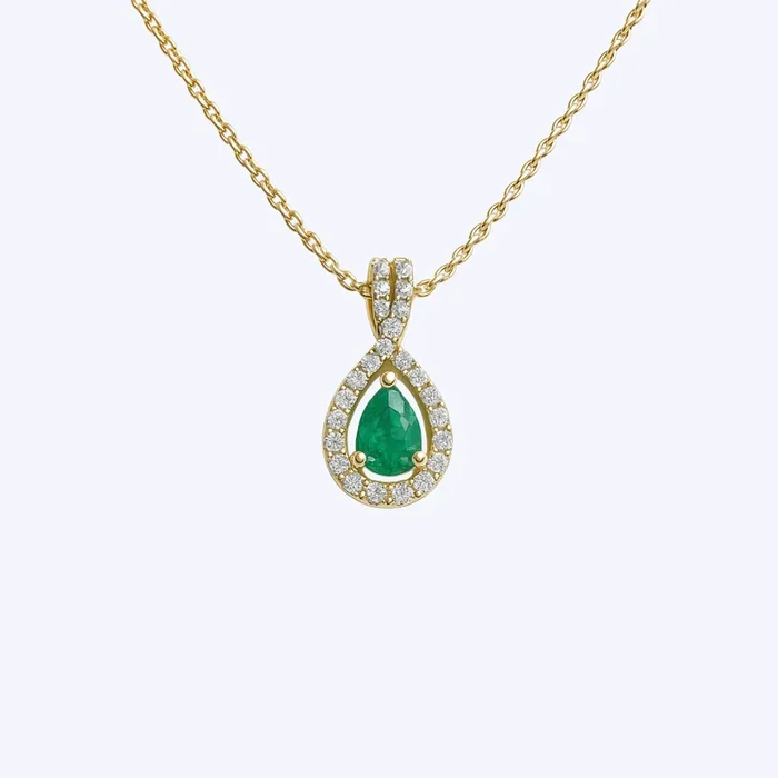 Gracie Emerald and Diamond Necklace