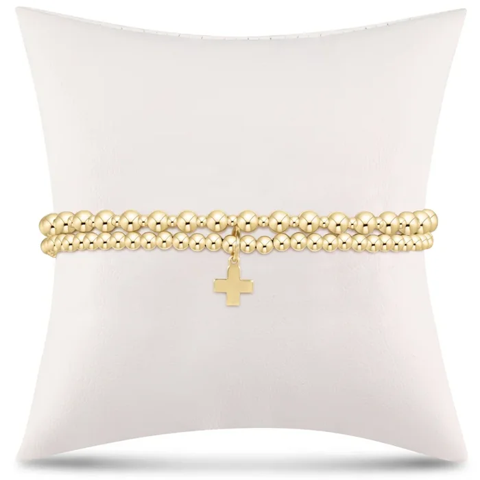 grateful for you gift stack – gold signature cross charm