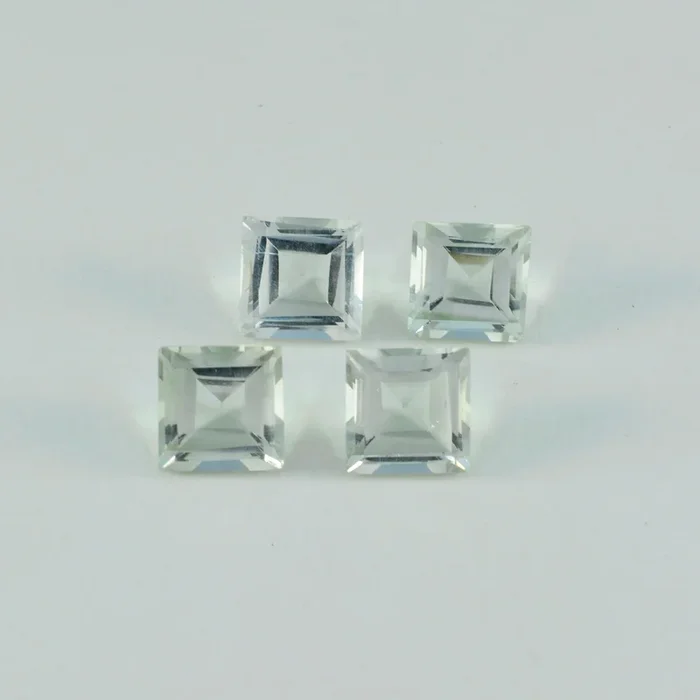 Green Amethyst 1PC Chunky 14×14 MM Square Faceted Green Genuine Semi Precious Loose Gemstones