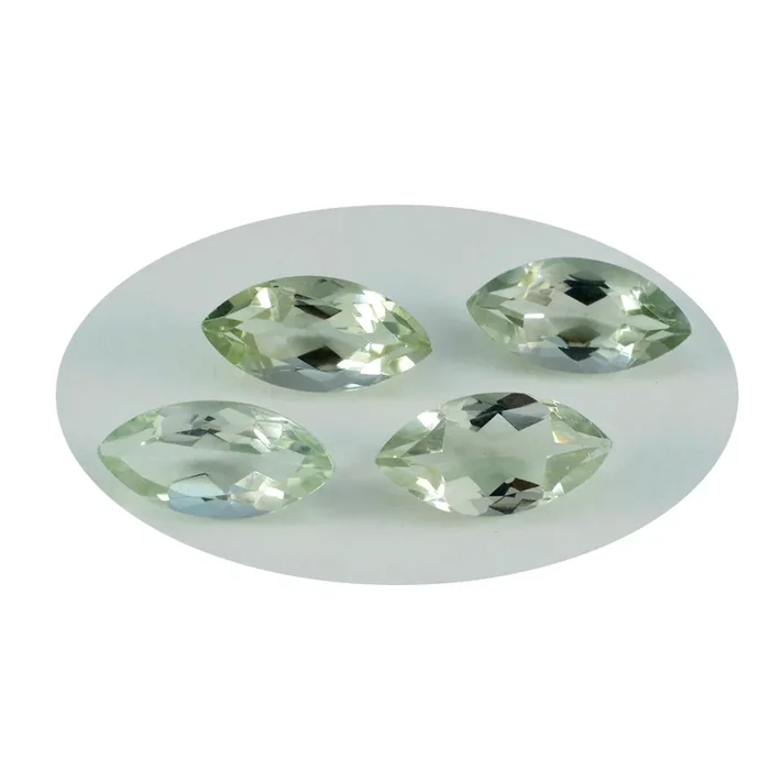 Green Amethyst 1PC Large 8×16 MM Marquise Faceted Green Brilliant Semi Precious Loose Gemstones