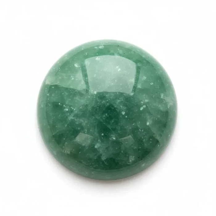 Green Aventurine 1PC Medium 9×9 MM Round Cabochon Green Lustrous semi Precious Semi Precious Gemstone
