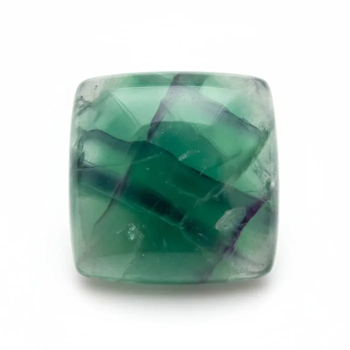 Green Fluorite 1PC Large 10×10 MM Square Cabochon Green Shine semi Precious Loose Gems