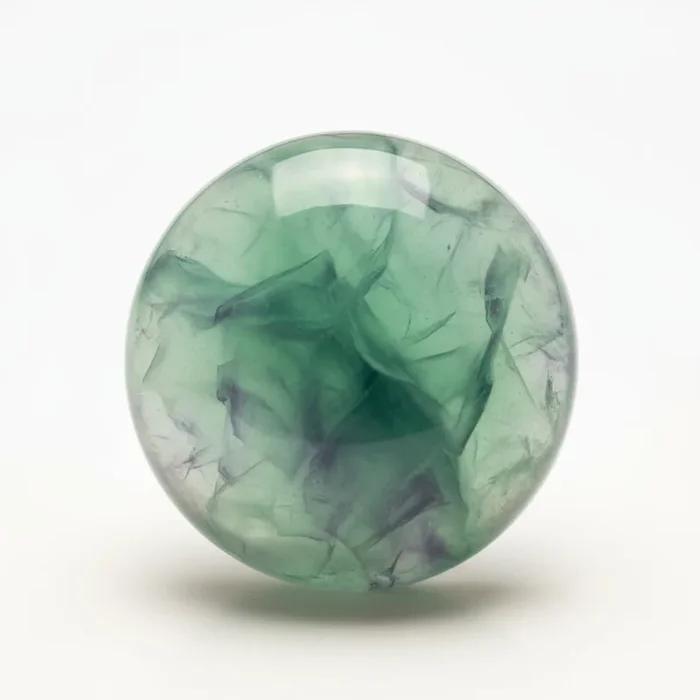 Green Fluorite 1PC Large 11×11 MM Round Cabochon Green Genuine semi Precious Loose Gemstones