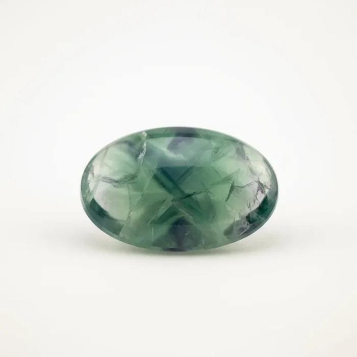 Green Fluorite 1PC Small 6×8 MM Oval Cabochon Green Genuine semi Precious Loose Gems