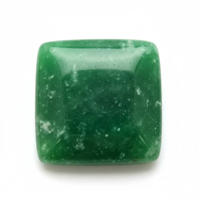 Green Jade 1PC Large 10×10 MM Square Cabochon Green Superior semi Precious Gems