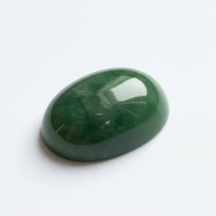 Green Jade 1PC Medium 8×10 MM Oval Cabochon Green Shine semi Precious Precious Gemstone