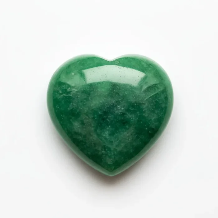 Green Jade 1PC Small 8×8 MM Heart Cabochon Green Fiery semi Precious Gems