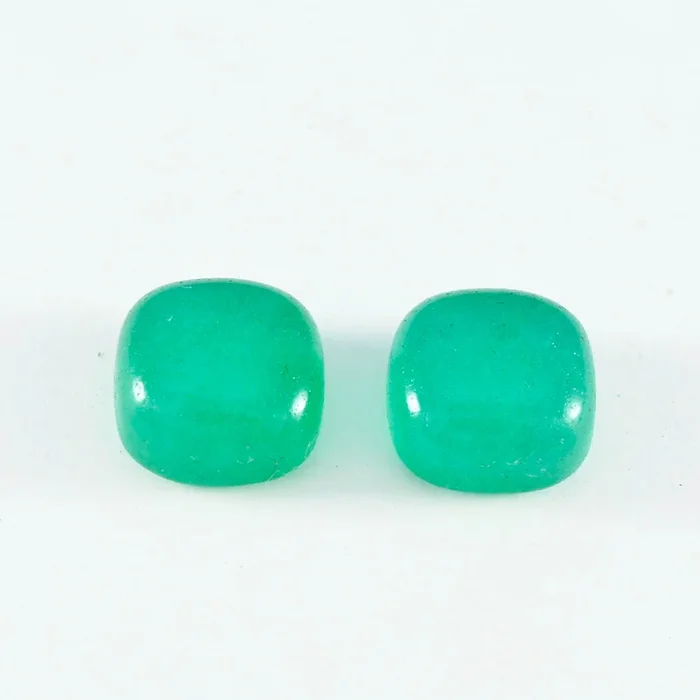 Green Onyx 1PC Medium 9×9 MM Cushion Cabochon Green Fiery semi Precious Loose Gemstone