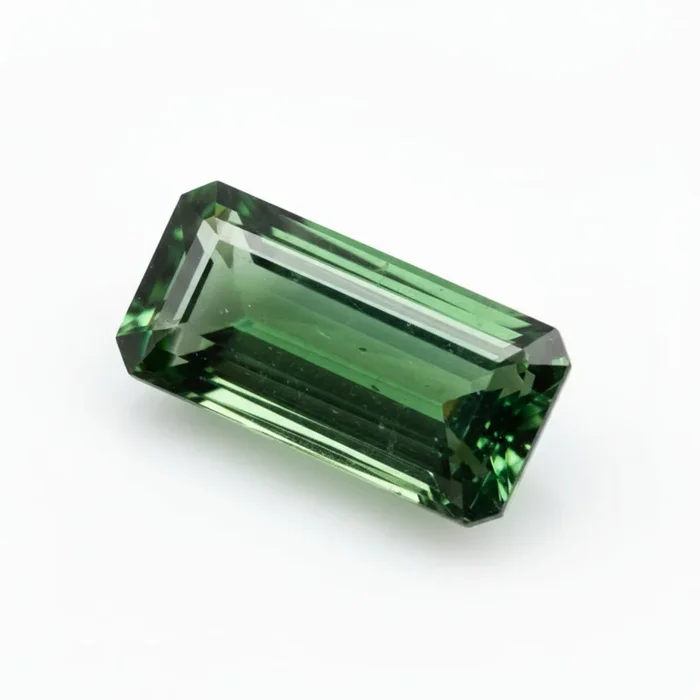 Green Tourmaline 10PC Tiny 2×4 MM Baguette Faceted Green Splendid Semi Precious Gems