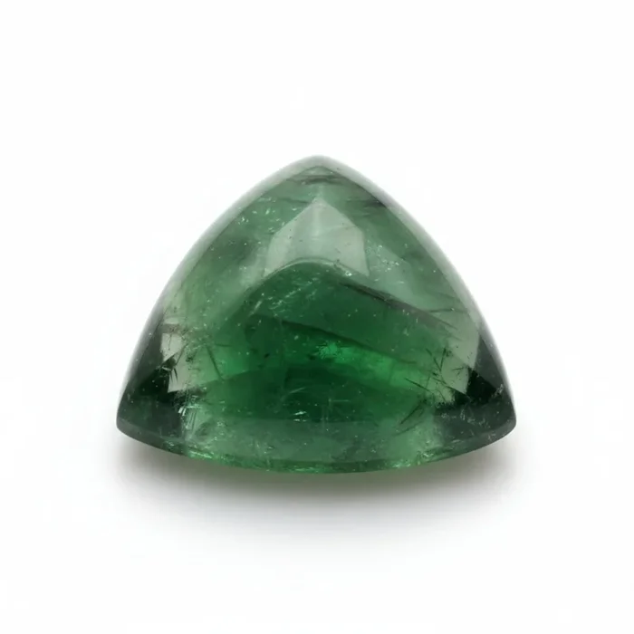 Green Tourmaline 10PC Tiny 4×4 MM Triangle Cabochon Green Pure semi Precious Precious Gemstone