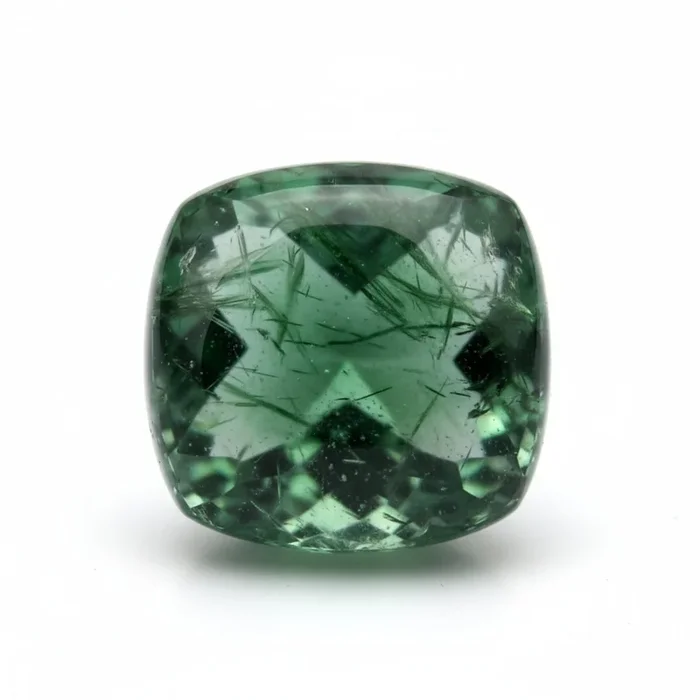 Green Tourmaline 10PC Tiny 5×5 MM Square Cabochon Green Luster semi Precious Loose Gemstones