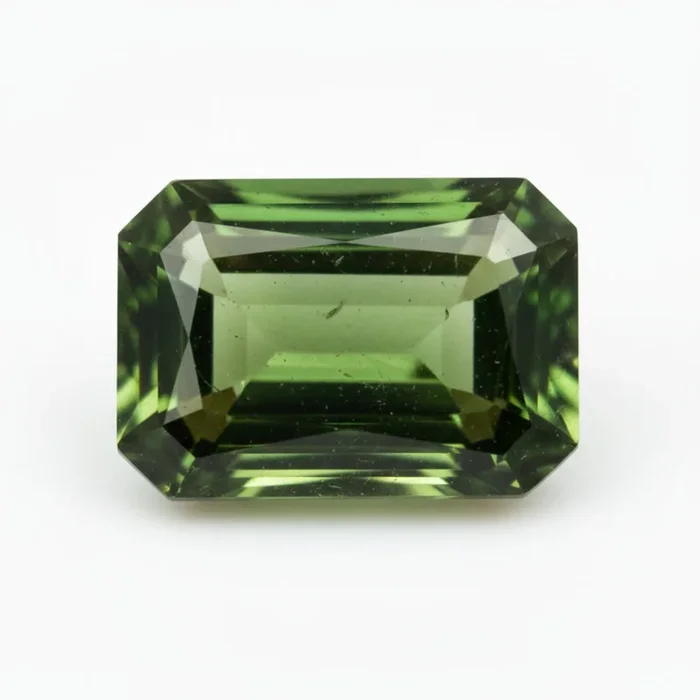 Green Tourmaline 1PC Chunky 15×20 MM Emerald Faceted Green Fine Semi Precious Loose Gemstone