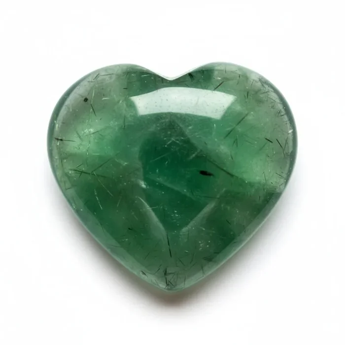 Green Tourmaline 1PC Large 11×11 MM Heart Cabochon Green Brilliant semi Precious Precious Gemstone