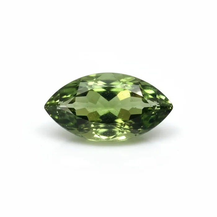 Green Tourmaline 1PC Small 5×10 MM Marquise Faceted Green Sparkling Semi Precious Loose Gemstone