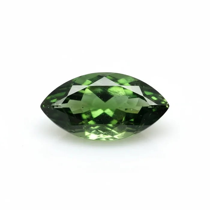 Green Tourmaline 1PC Tiny 3×6 MM Marquise Faceted Green Fiery Semi Precious Gems