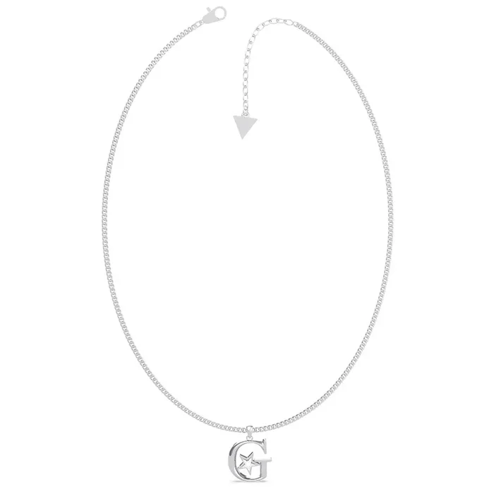 GUESS Gold Plated Stainless Steel 16-18″ G Logo & Star Chain