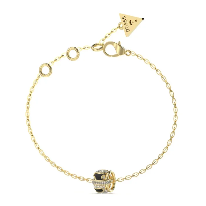 Guess Gold-Plated Stainless-Steel Jungle Circle Enamel Bracelet