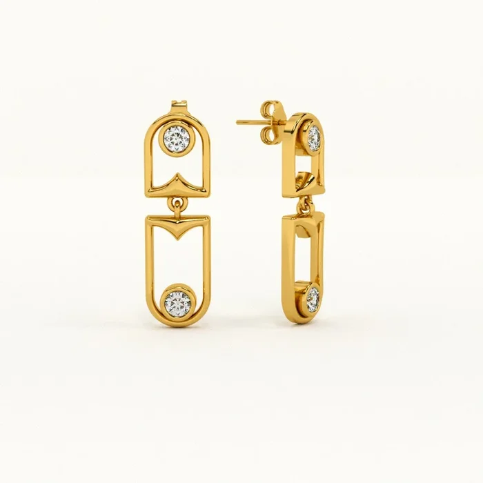 Haloed Signature Earrings