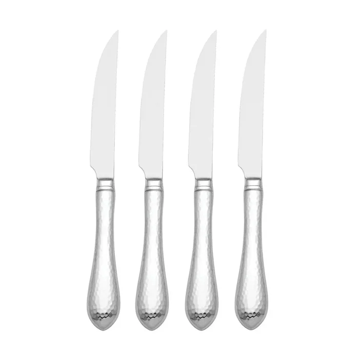 Hammered 4-Piece Steak Knife Set