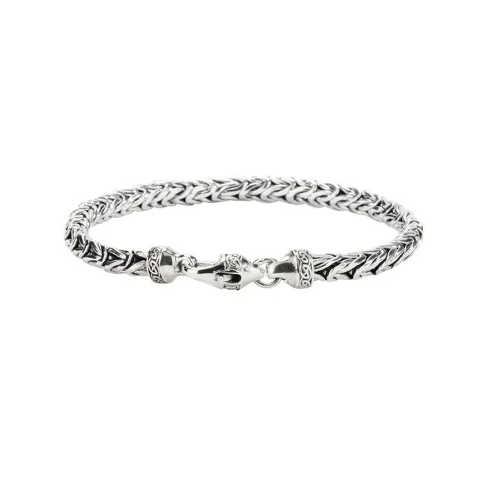 Handmade Silver Byzantine Link Bracelet
