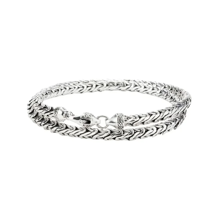 Handmade Silver Byzantine Link Chain