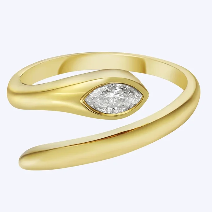 Hannah Diamond Snake Ring