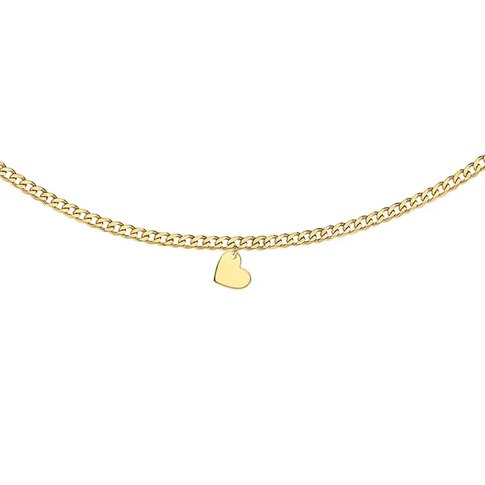 Heart Curb Chain Choker