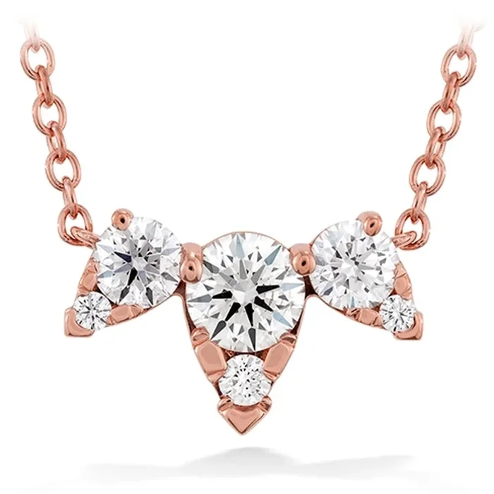 Hearts on Fire Aerial Triple Diamond Necklace HFNAERT00458R