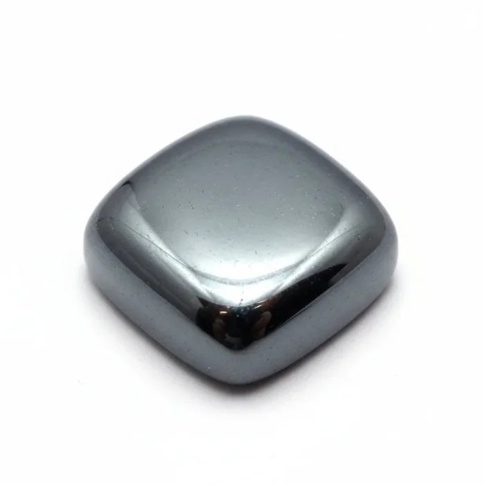 Hematite (Gunmetal) 10PC Tiny 3×3 MM Cushion Cabochon Gray Shine semi Precious Precious Gemstone