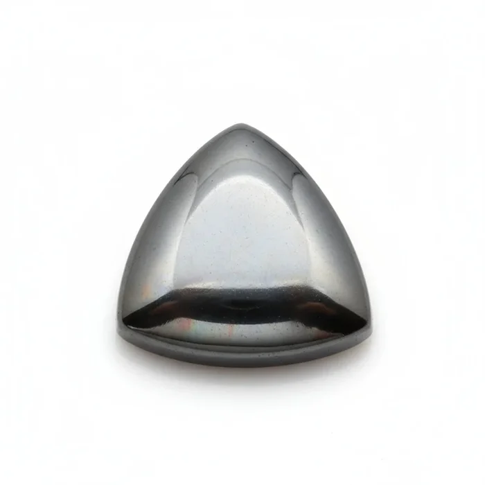 Hematite (Gunmetal) 10PC Tiny 3×3 MM Triangle Cabochon Gray Shine semi Precious Loose Gems