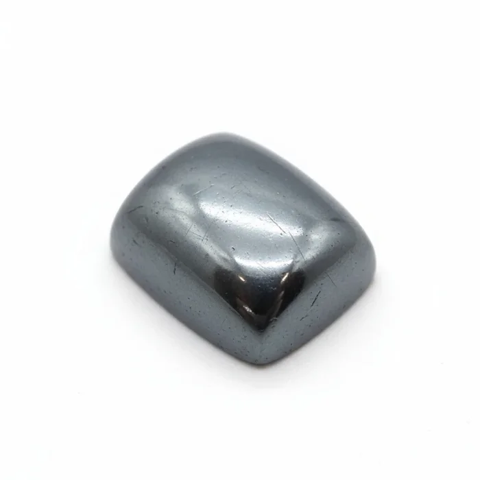 Hematite (Gunmetal) 10PC Tiny 3×5 MM Emerald Cabochon Gray Natural semi Precious Loose Gemstone