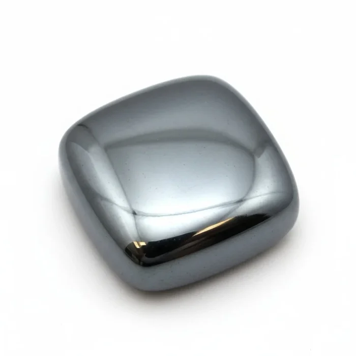 Hematite (Gunmetal) 10PC Tiny 4×4 MM Cushion Cabochon Gray Fine semi Precious Gems