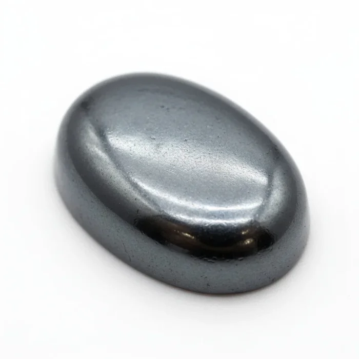 Hematite (Gunmetal) 1PC Large 9×11 MM Oval Cabochon Gray High-Quality semi Precious Loose Gems