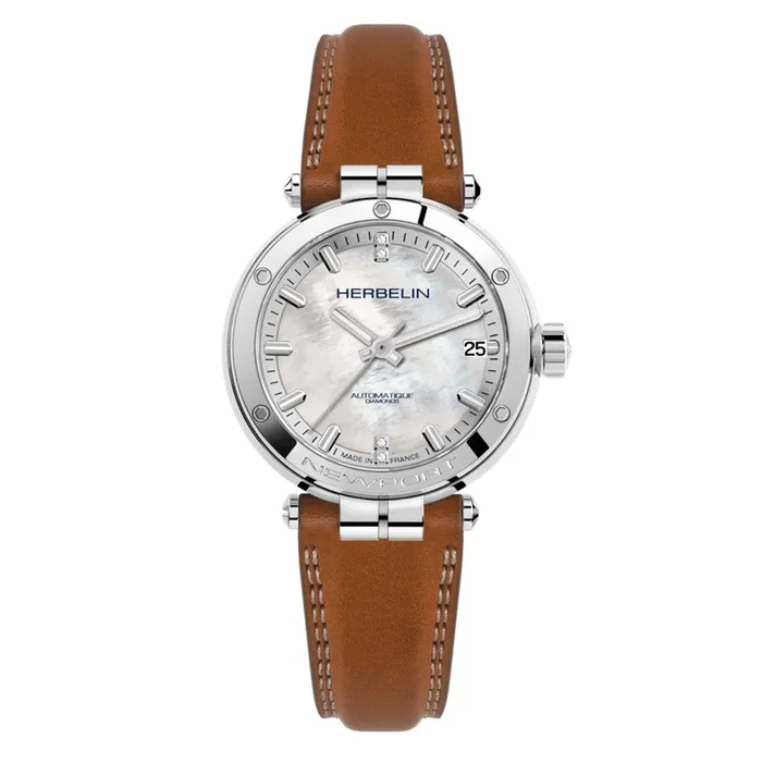 Herbelin Newport Automatic Mother-of-Pearl 35 mm 1658AP89GD – Lepage