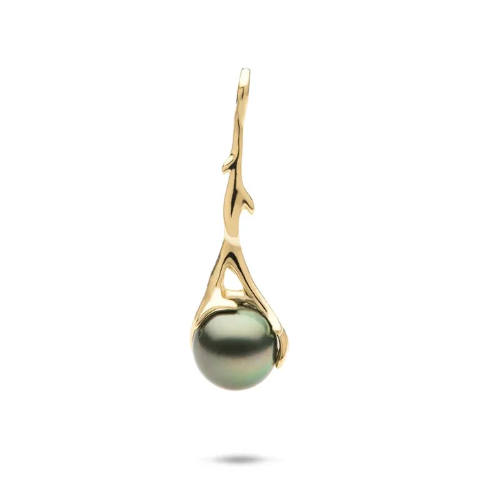Heritage Tahitian Pearl Pendant in Gold -33mm