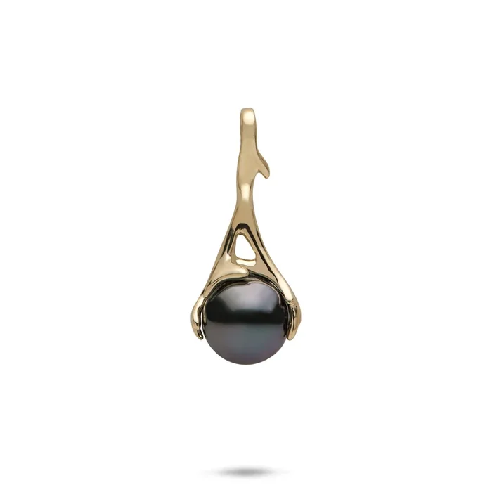 Heritage Tahitian Pearl Pendant in Gold – 25mm