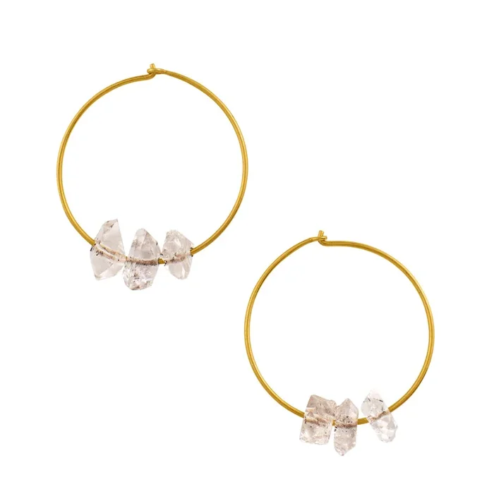 Herkimer Hoops in Gold – FINAL SALE