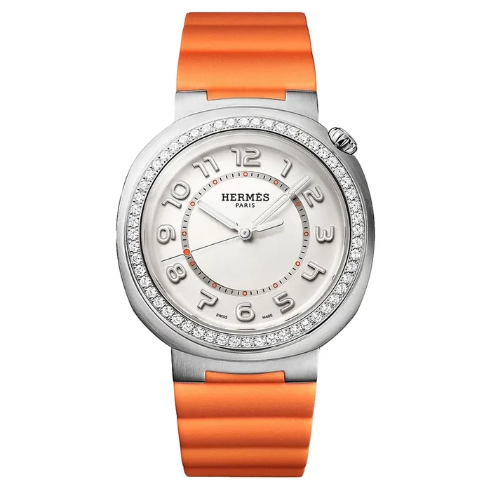 HERMÈS Cut Large Modèle automatic set bezel stainless strap 36 mm Watch W403225WW00 – Lepage