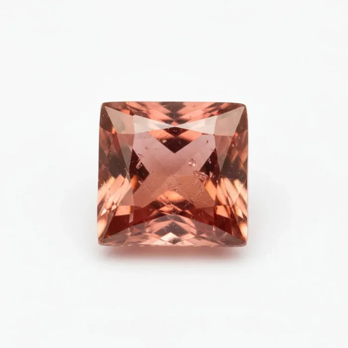 Hessonite Garnet (Gomed) 10PC Tiny 3×3 MM Square Faceted Red Fiery Precious Loose Gemstone