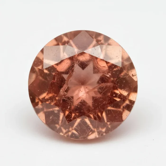 Hessonite Garnet (Gomed) 1PC Chunky 13×13 MM Round Faceted Red Natural Precious Gems
