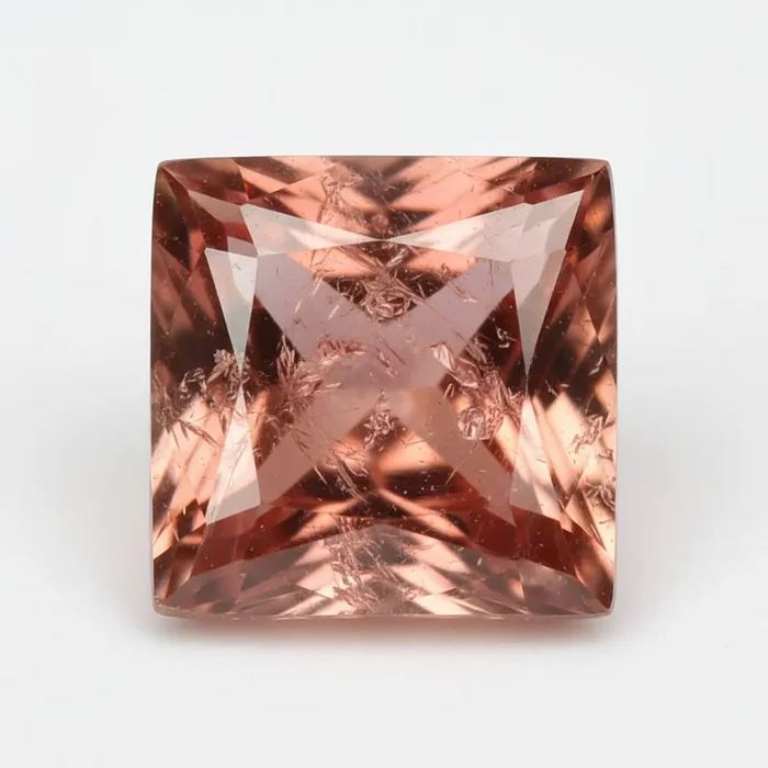 Hessonite Garnet (Gomed) 1PC Chunky 14×14 MM Square Faceted Red Genuine Precious Loose Gems