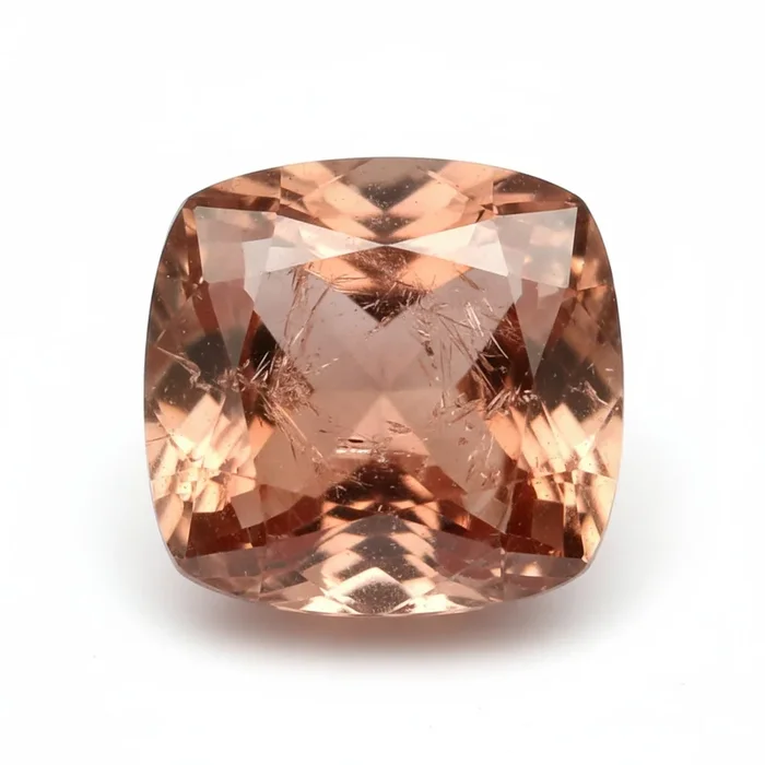 Hessonite Garnet (Gomed) 1PC Large 10×10 MM Cushion Faceted Red Shine Precious Loose Gems