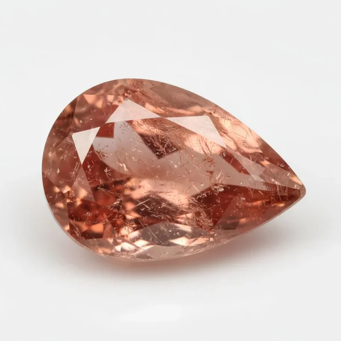 Hessonite Garnet (Gomed) 1PC Large 10×14 MM Pear Faceted Red Natural Precious Gems