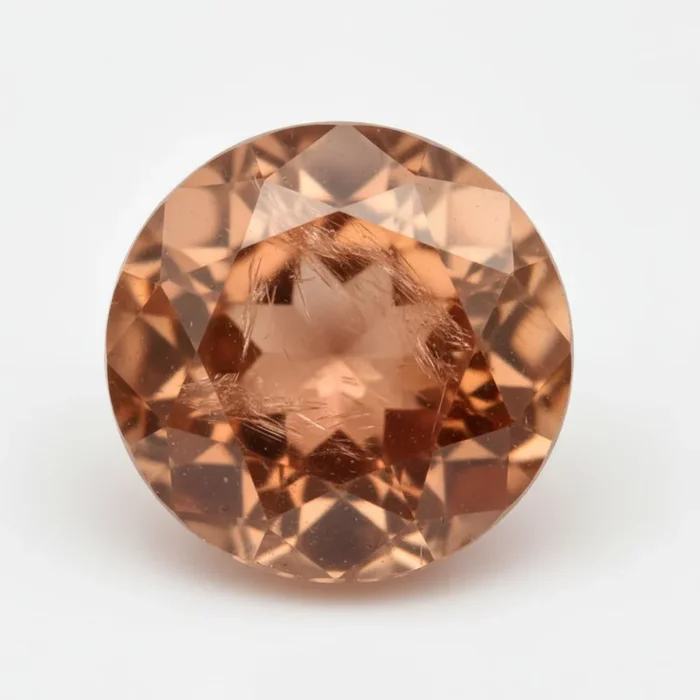Hessonite Garnet (Gomed) 1PC Medium 9×9 MM Round Faceted Red Lustrous Precious Gems